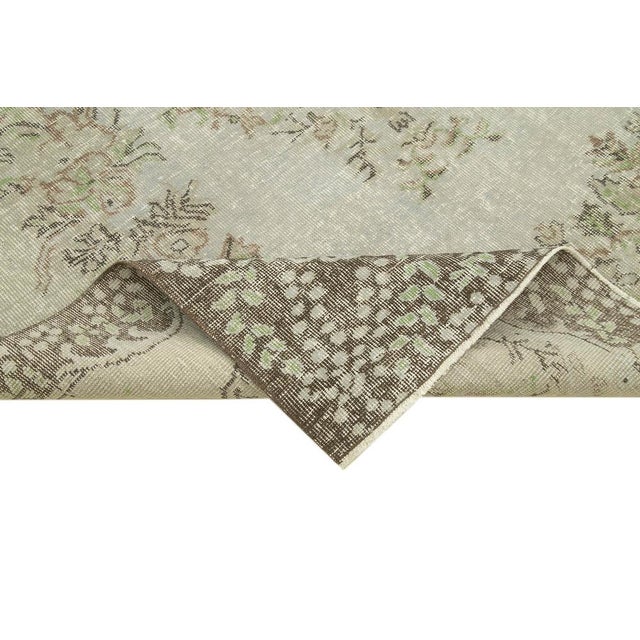 Vintage Handmade Overdyed Rug For Sale - Image 6 of 7