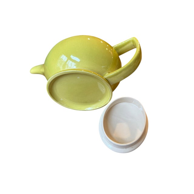 Ceramic Redwing Pottery Lotus Teapot 1950’s For Sale - Image 7 of 16