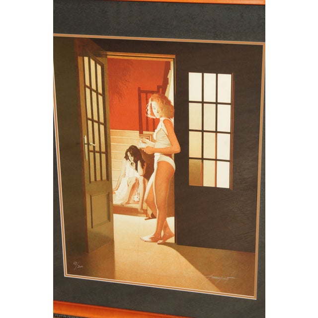 1980s Enrique Torres Prat 'El Primer Cafe' Limited Edition Giclee For Sale - Image 5 of 12