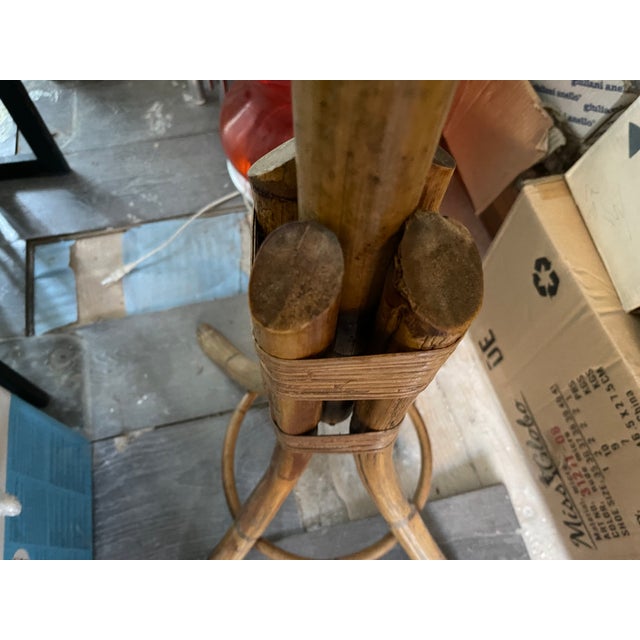 Rattan Coat Hanger, 1960s For Sale - Image 6 of 10