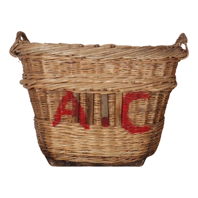 Champagne Grape Basket, 1920s For Sale