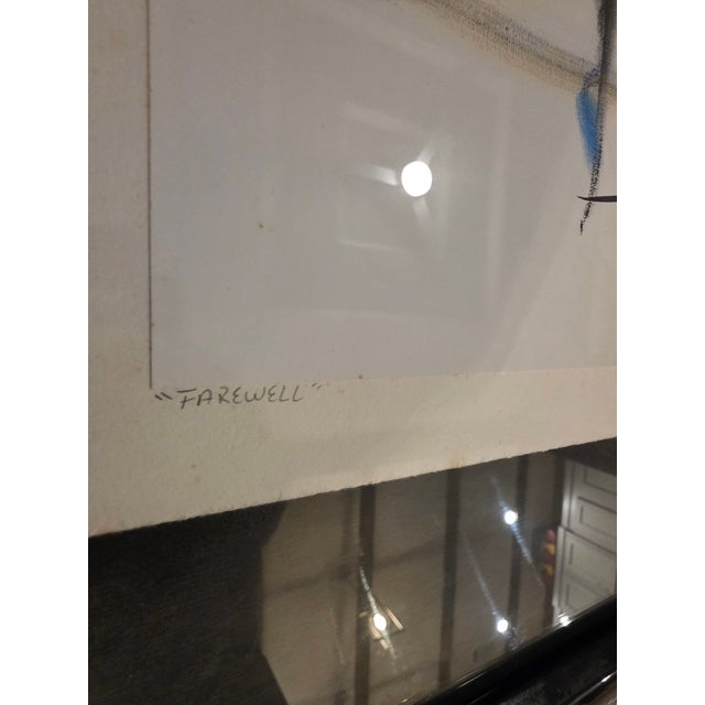 Glass Vintage 3 / Trio Piece Alfred Gockel Framed Artwork For Sale - Image 7 of 12