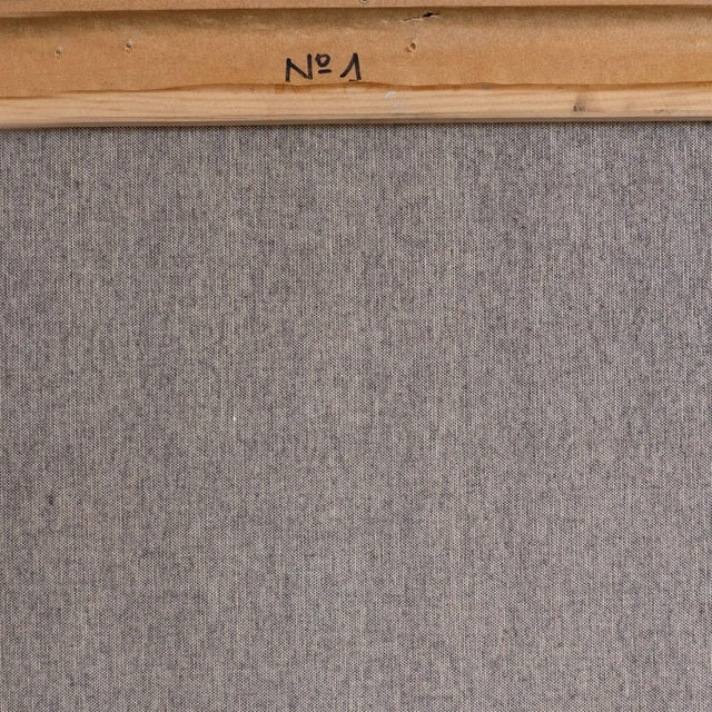 After Antonio San Martín, Abstract Composition with Floral Motif, Oil Painting For Sale - Image 6 of 8