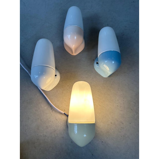 Wall Lamps in Pastel Colors by Wilhelm Wagenfeld, Set of 4 For Sale - Image 6 of 18