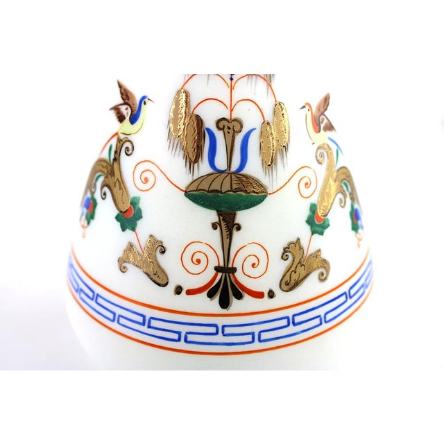 Biedermeier Gilded Glass Vase, 1860 For Sale - Image 12 of 14