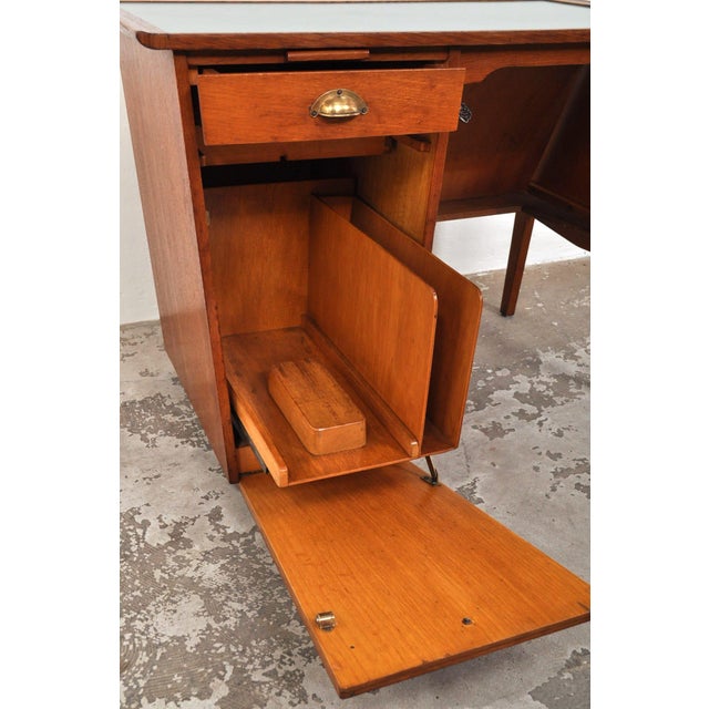 Mid-Century Modern Magic Oak Desk, 1950s For Sale - Image 9 of 18
