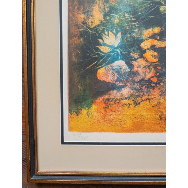 Mid-Century Modern Abstract Lithograph Print by Hoi Lebadang For Sale In New York - Image 6 of 11