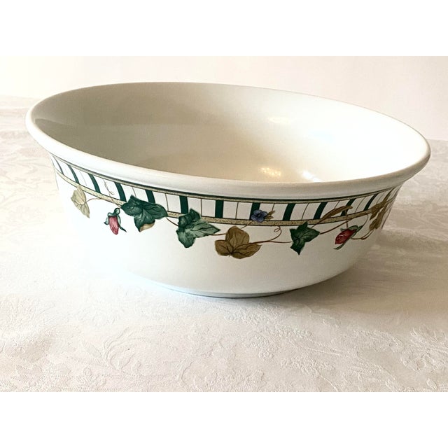 Lenox Summer Terrace Serving Bowl Mint Condition Late 20th Century For Sale - Image 10 of 10