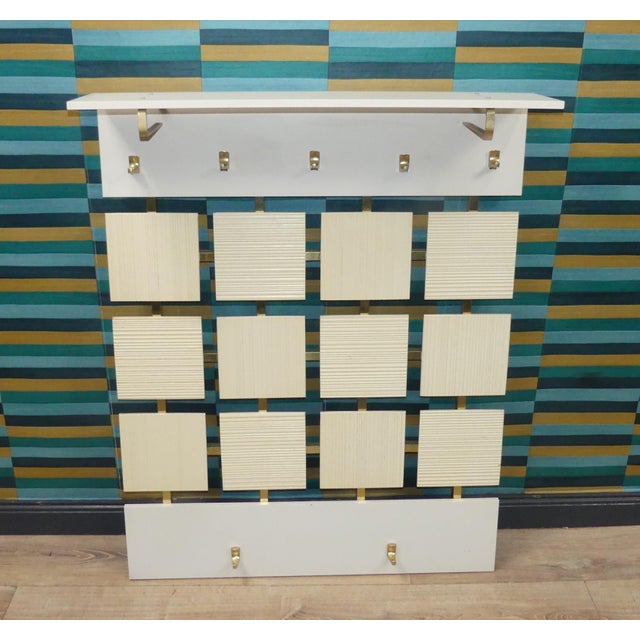 Metal Vintage Wall Unit with Hat Shelf, 1970s For Sale - Image 7 of 9