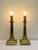 Empire Style Neoclassical Brass Column Table Lamps, 1950s, Set of 2 For Sale - Image 6 of 15
