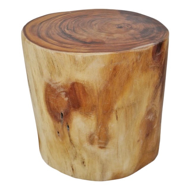 Teak Root Oval Stool / Side Table For Sale