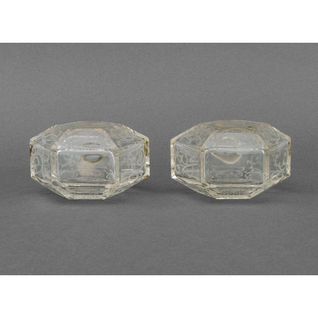 Late 20th Century French Etched Glass Perfume Bottles, 5 For Sale - Image 5 of 13