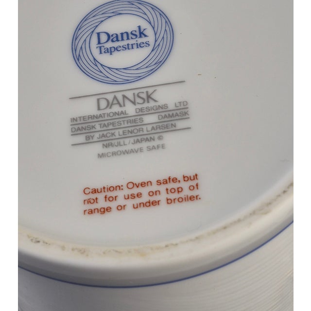 Vintage Danish Modern Dansk Tapestries Damask Pattern "Jack Lenor Larsen" Teapot For Sale - Image 6 of 7