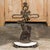 English Iron Umbrella Stand with Dog and Tree Motif and White Receptacle For Sale In Atlanta - Image 6 of 12