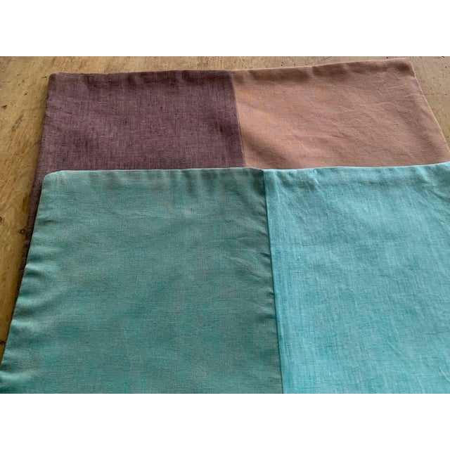 Modernplum Plum Textiles Sequoia Rust Linen For Sale - Image 4 of 4