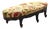 Antique Louis XIV Style Carved Walnut Tapestry Long Footstool C1890 For Sale