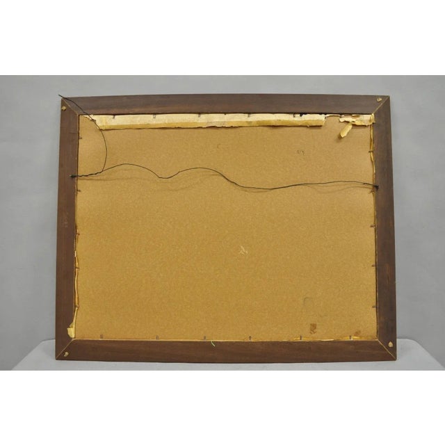 Vintage "Carmen Act I" New York City Opera Watercolor Framed Painting, Signed For Sale - Image 11 of 12