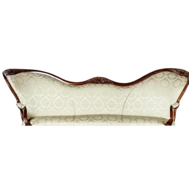19th Century French Sofa in Oilwood For Sale - Image 4 of 6