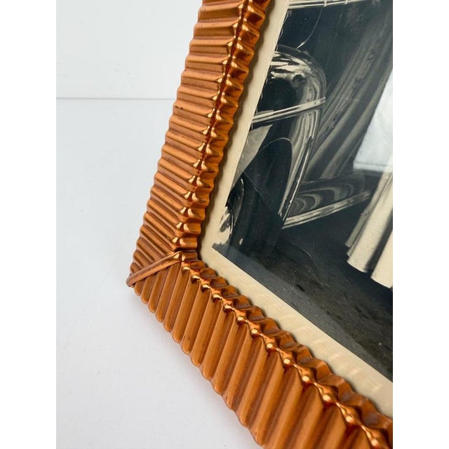 Mid-Century Modern Italian Embossed Copper Tabletop Picture Frame, 1930s For Sale - Image 13 of 18