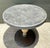 Gray Vintage Boho Patinated Cafe Table For Sale - Image 8 of 11