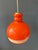 Orange Mid-Century Modern Orange and White Glass Pendant Lamp from Peill & Putzler For Sale - Image 8 of 11