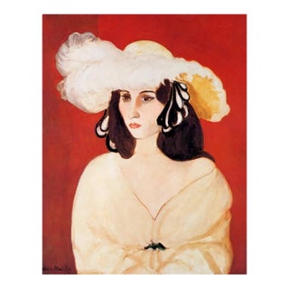 Matisse White Plumes LTD Edition Numbered Giclee For Sale