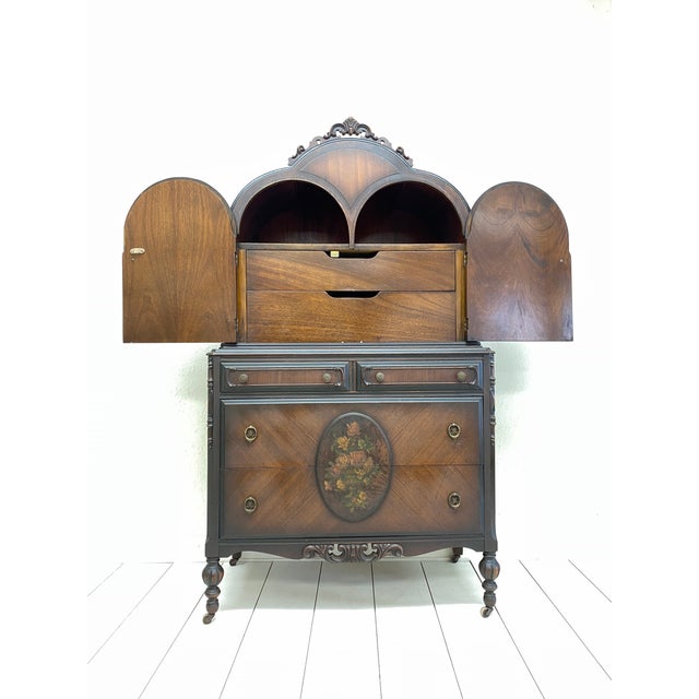 Antique Dome Top Chest on Chest Chairish