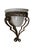 English Late 20th Century Maitland Smith Wrought Iron Tesselated Stone Marble Wall Sconce Light For Sale - Image 3 of 11