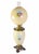 Antique No. 329 “Gone with the Wind” hurricane banquet lamp featuring an ornate cherub figural base with beautifully hand-...