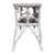 Mid-Century Modern Vintage Palm Beach Regency White Wicker Side Table / Magazine Rack For Sale - Image 3 of 8