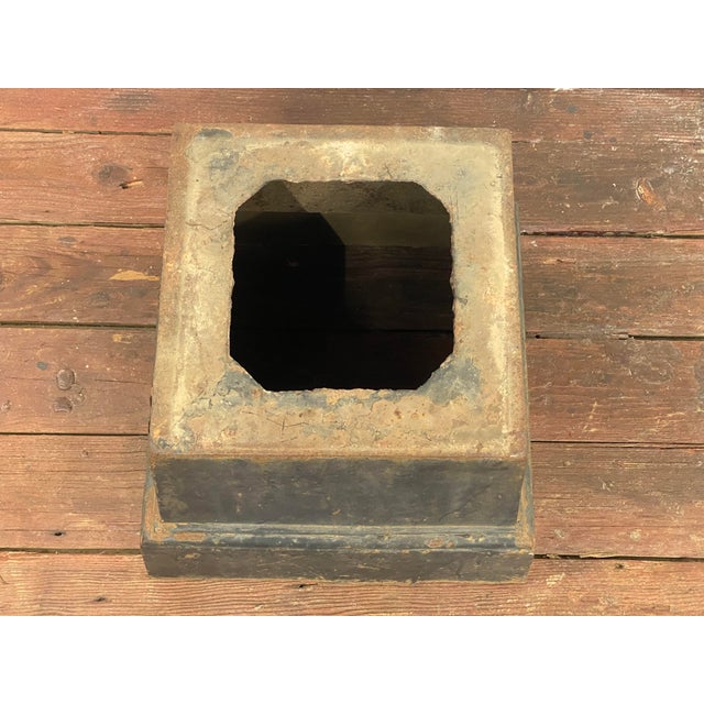 Metal Neo-Classical Style Cast Iron Planter Base For Sale - Image 7 of 11