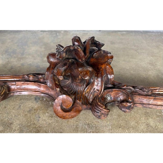European Baroque Revival Coffee Table With Onyx Stone Top, Late 19th Century For Sale In Los Angeles - Image 6 of 15