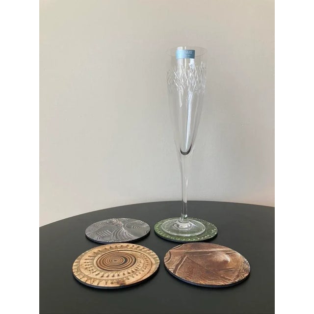 Abstract Themed Glossy Art Cocktail Drinks Coasters From Balkans- Set of 4 For Sale - Image 3 of 12