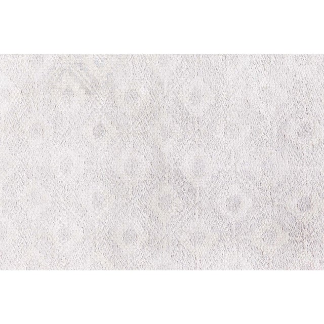 Beige Mid-20th Century Indian Light Beige Handmade Cotton Runner For Sale - Image 8 of 10