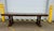 1970s Solid Oak Vintage Trestle Diningroom Table For Sale - Image 5 of 8