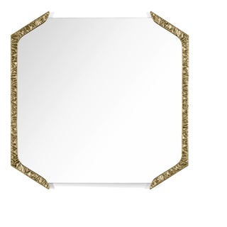 Alentejo Square Mirror in Cast Brass from Insidherland For Sale