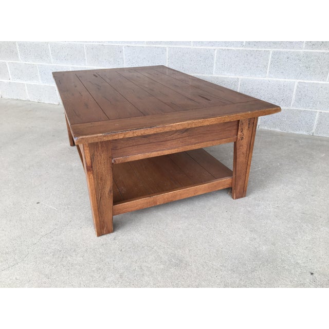 Broyhill Attic Heirlooms Solid Oak 2 Drawer Coffee Table Chairish