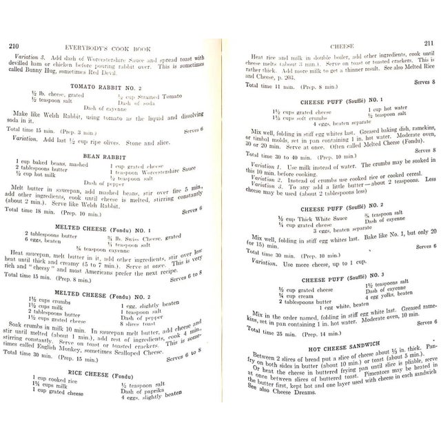"Everybody's Cookbook: A Comprehensive Manual of Home Cookery" 1937 Lord, Isabel Ely For Sale - Image 10 of 11