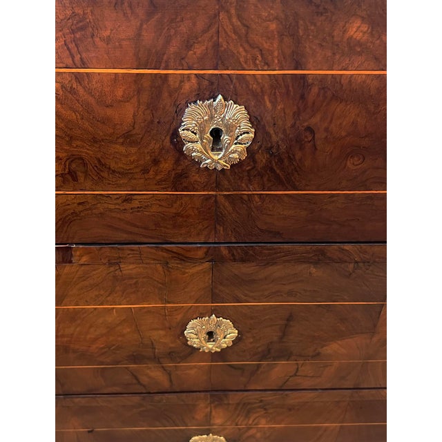 Early 19th Century Austrian Biedermeier Mahogany Veneered Chest of Drawers For Sale - Image 5 of 10