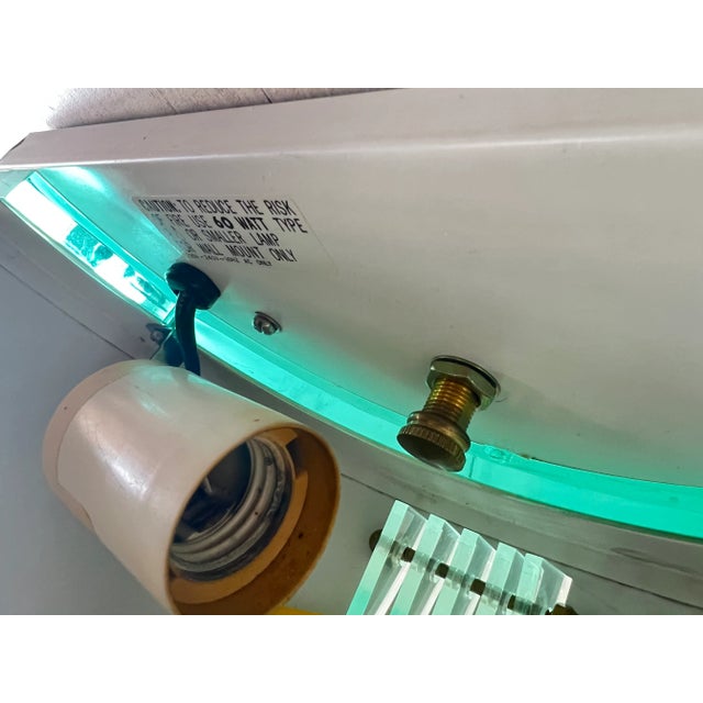 Metal Postmodern Half Moon Wall Lights, 1980s, Set of 2 For Sale - Image 7 of 8