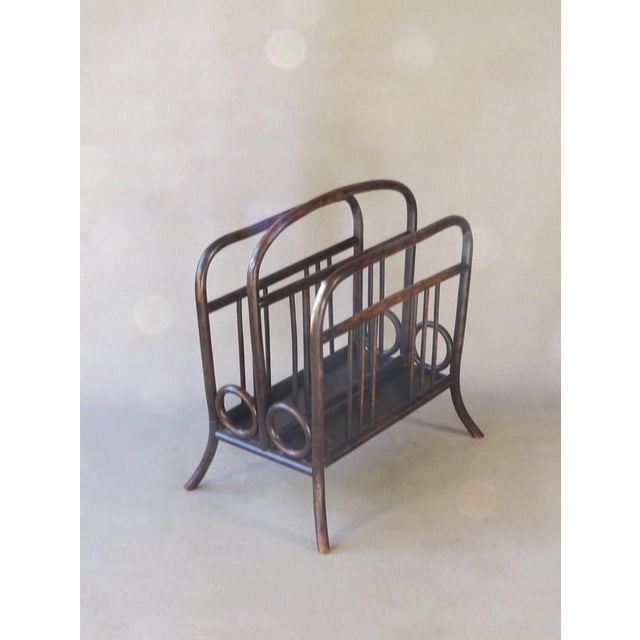 Vienna Secession No. 33 Magazine Rack by Michael Thonet, 1904 For Sale - Image 10 of 14