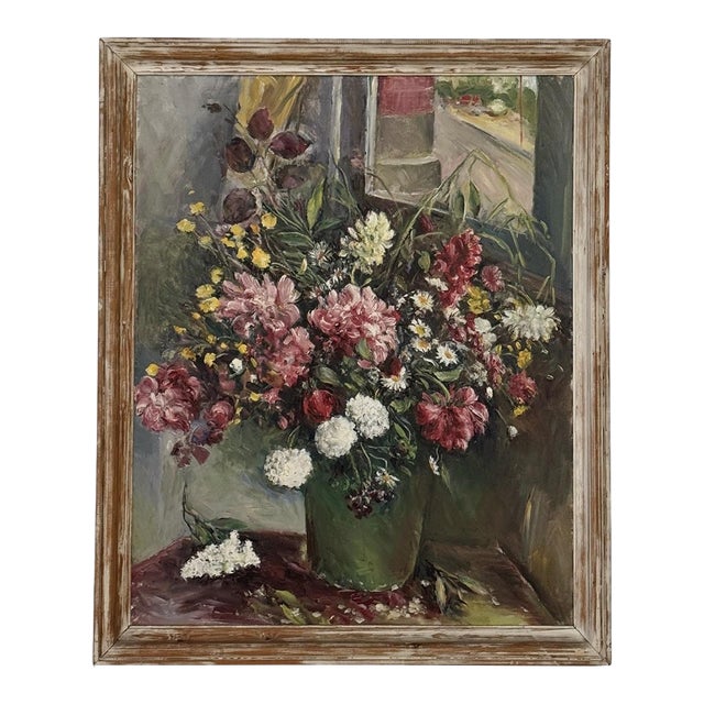 Framed Oil Painting on Canvas by Henri Dufaux (1879-1980) For Sale