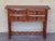 19th Century Catalan Spanish Carved Walnut Console Sofa Table, Four Drawers For Sale - Image 18 of 18