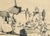 1970s Abstract Figures and Landscape Drawing by David Rosen For Sale In Monterey, CA - Image 6 of 7