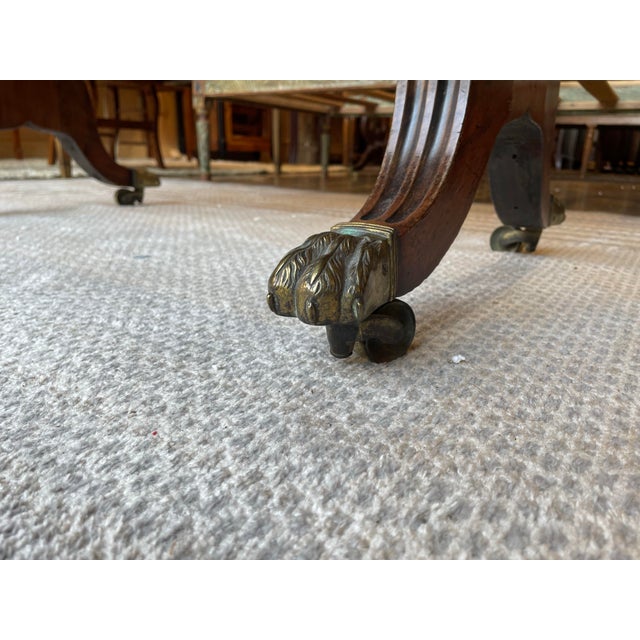 English Regency Mahogany Drop-Leaf Sofa Table With Paw Feet, c.1815 For Sale - Image 10 of 10