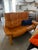 Animal Skin 1990s Ekornes Stressless Reclining Leather Sofa For Sale - Image 7 of 9