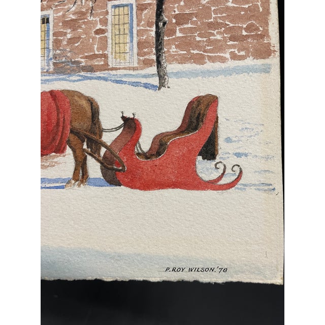 1978 Percy Roy Wilson Trestler House Watercolor For Sale - Image 4 of 7