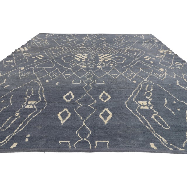 Tribal Contemporary Turkish Moroccan Rug, 07'07 X 10'05 For Sale - Image 3 of 10