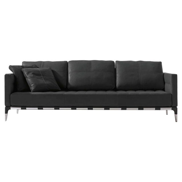 Mid-Century Modern Leather Privé Sofa by Philippe Starck for Cassina For Sale - Image 11 of 11
