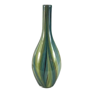 1970s Hand Blown Cased Glass Vase